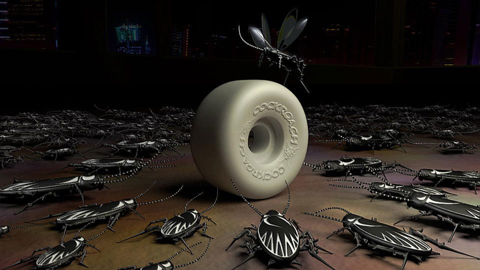 cockroach wheel 3D model