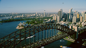 ufo's over Sydney Harbour 3d Composite