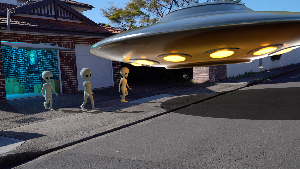 UFO 3d motion Graphic