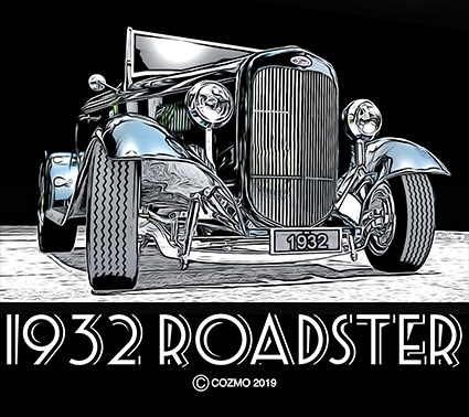 1932 ford roadster graphic