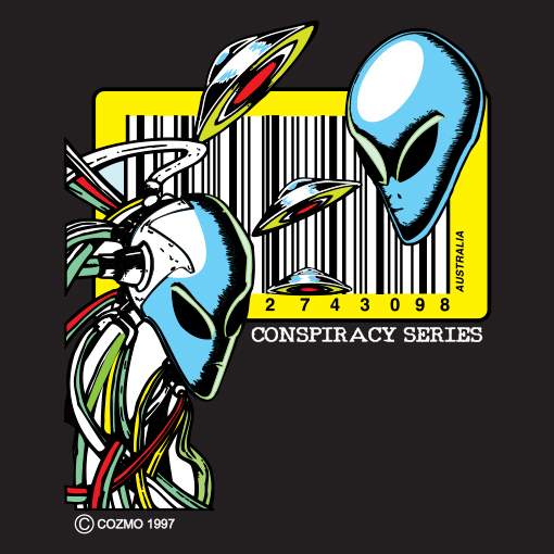cozmo barcode t-shirt graphic