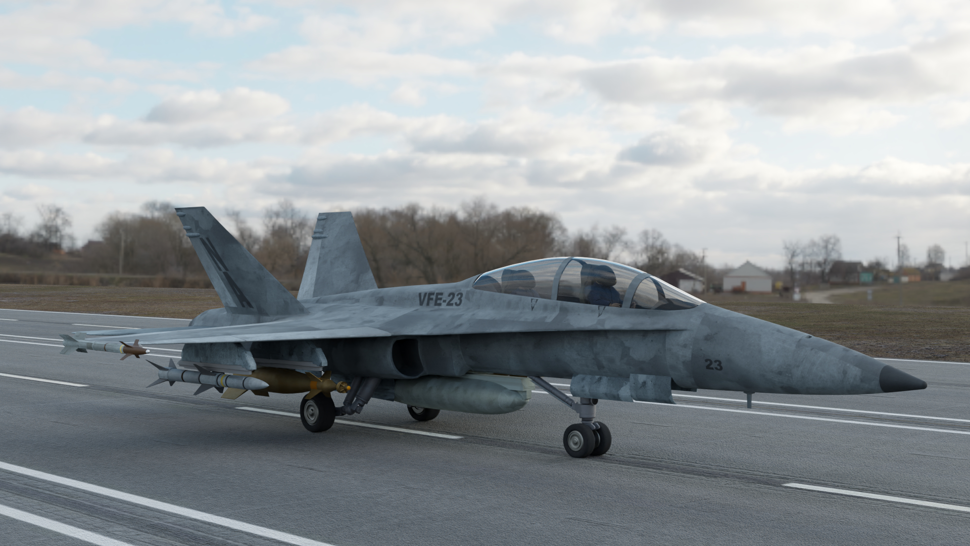 FA18 Hornet 3D model