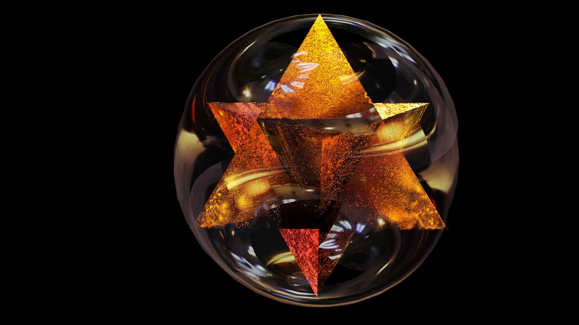 tetrahedron globe 3D model